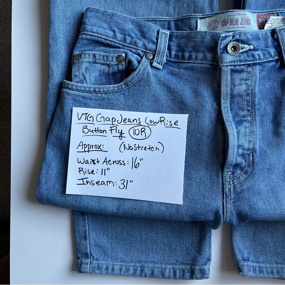 Vintage GAP LRZ No. 13 Jeans - Straight Leg & Light Wash - Size 10 Regular - Picture 2 of 13